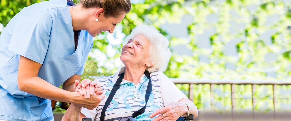 TLC Your Way Home Care Services | York County, Marion County, Florence / Darlington County | caregiver assisting elderly woman outside